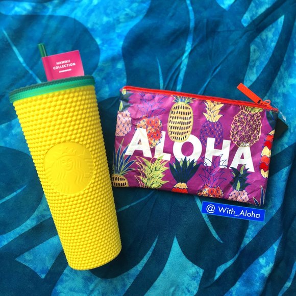 Starbucks Accessories - Starbucks 🍍🌈Hawaii Pineapple Tumbler & Zip Pouch